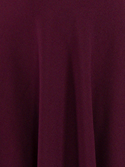 Golden Kite Women's Stretchable Polyester Collared Neck High Low Maxi Dress