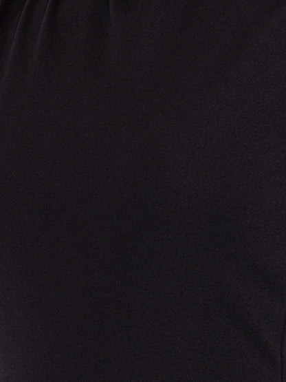 Golden Kite Women's Stretchable Polyester Collared Neck High Low Maxi Dress