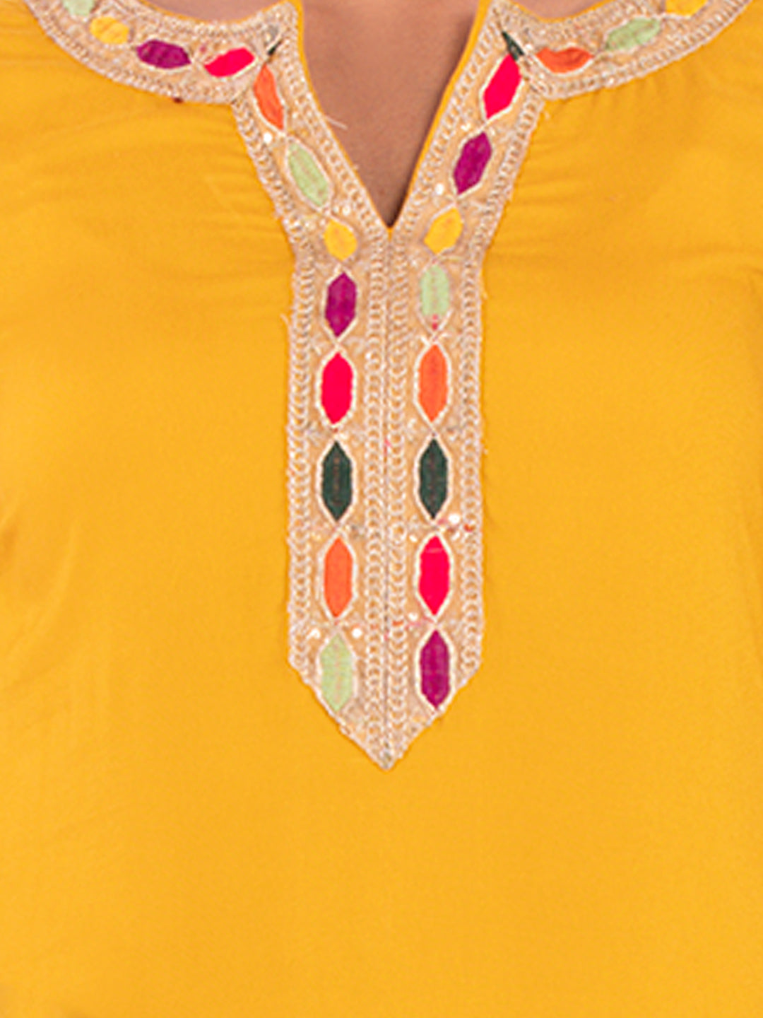 Golden kite Women's Rayon Solid Key Hole Neck Full Length Kurti Palazao and Dupatta Set With Embellished Lace Detail