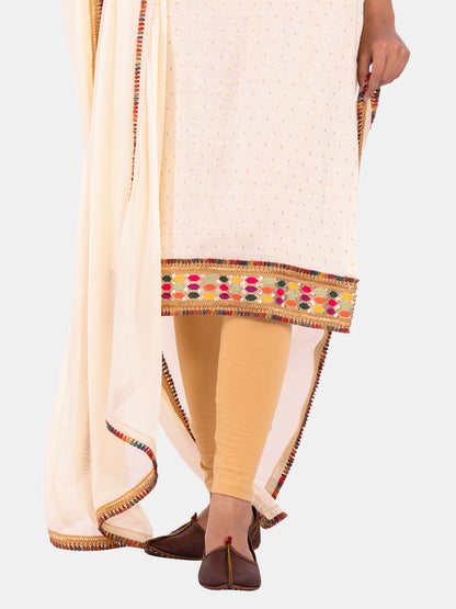 Golden kite Women's Rayon Solid Key Hole Neck Full Length Kurti Palazao and Dupatta Set With Embellished Lace Detail