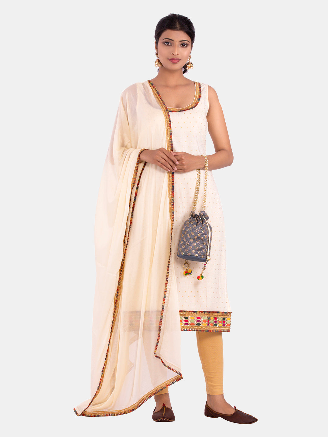 Golden kite Women's Rayon Solid Key Hole Neck Full Length Kurti Palazao and Dupatta Set With Embellished Lace Detail