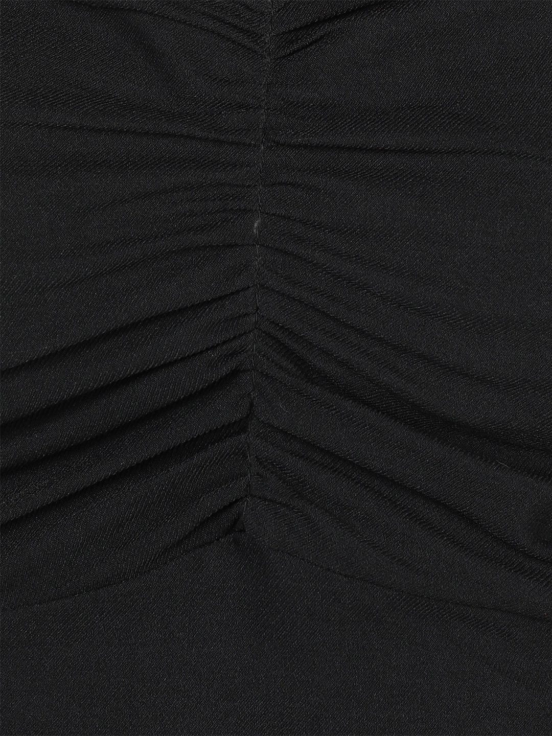 Golden Kite Women Solid Green Sweetheart Neck Front rouching Detail