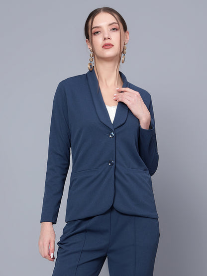 Golden Kite Black
Women Solid Regular Fit Single Breasted Shawl Collar Blazer