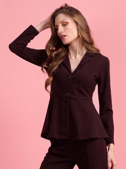 Golden Kite Black Women Solid A-Line Top ,Button Closure Detail