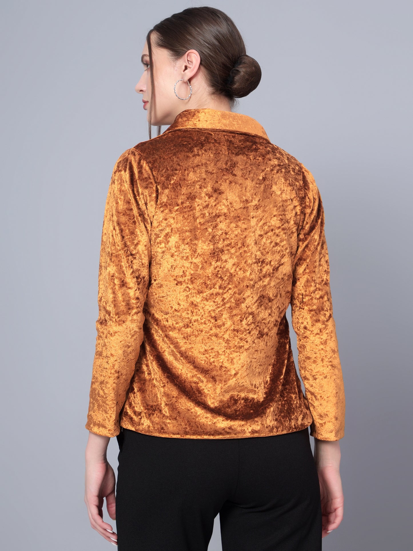 Golden Kite Black Solid Women Double-Breasted Blazer