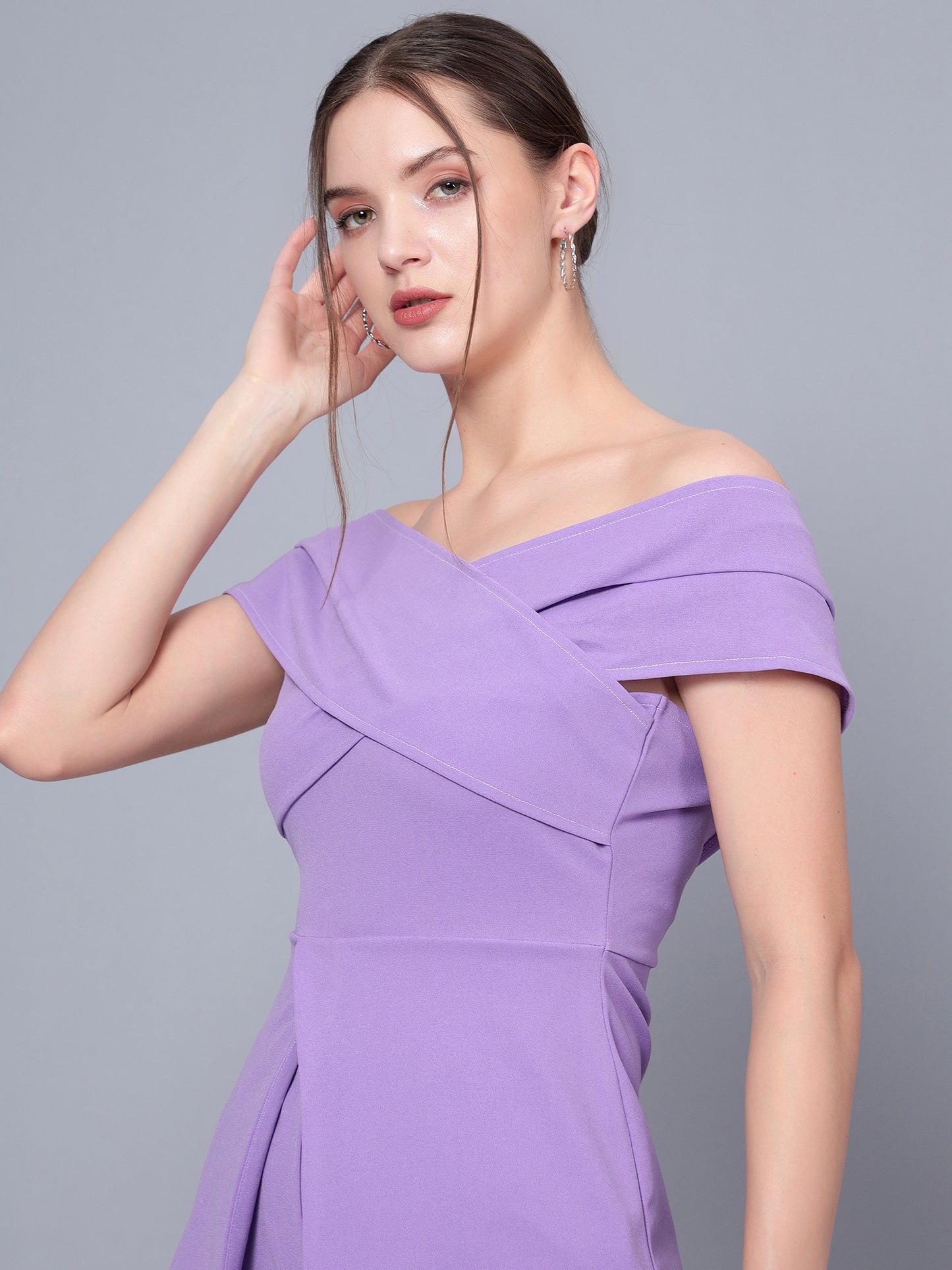 Golden Kite Black Women Solid Stylish Off Shoulder Top