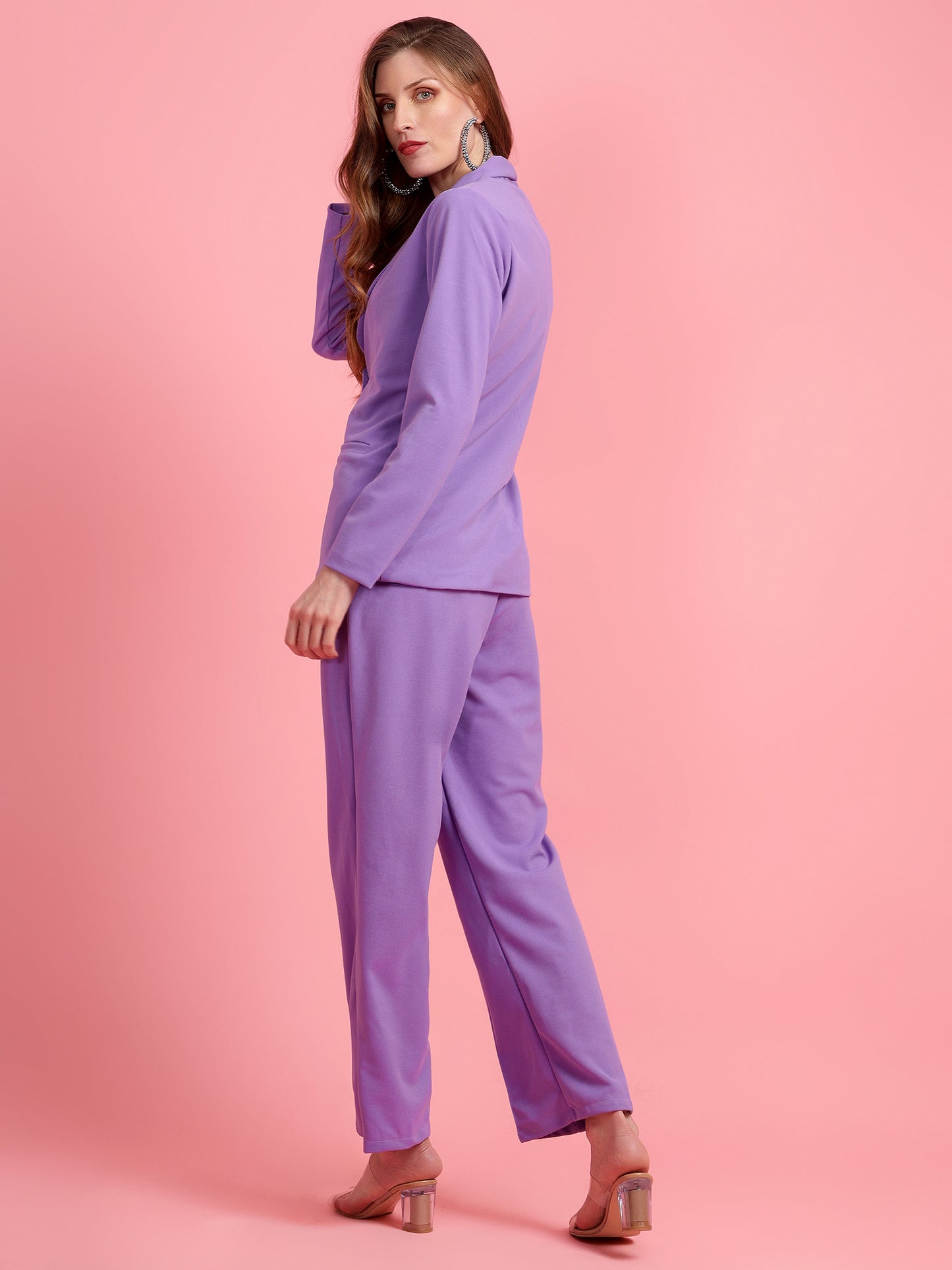 Golden Kite Black Women Solid Regular Fit Single Breasted 2-Piece Suit