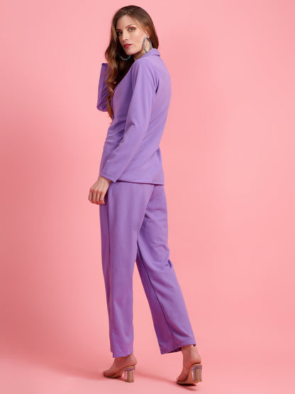 Golden Kite Black Women Solid Regular Fit Single Breasted 2-Piece Suit