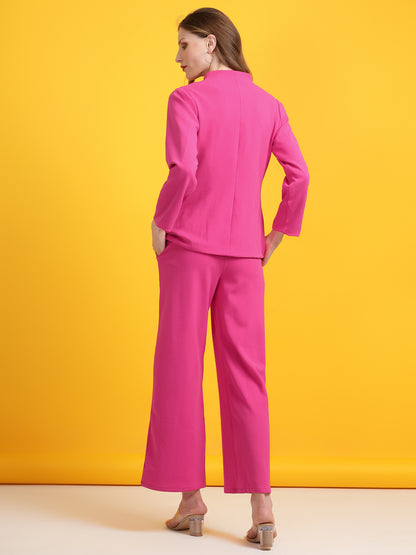 Golden Kite Women Black Solid Single-Breasted 2-Piece Suit