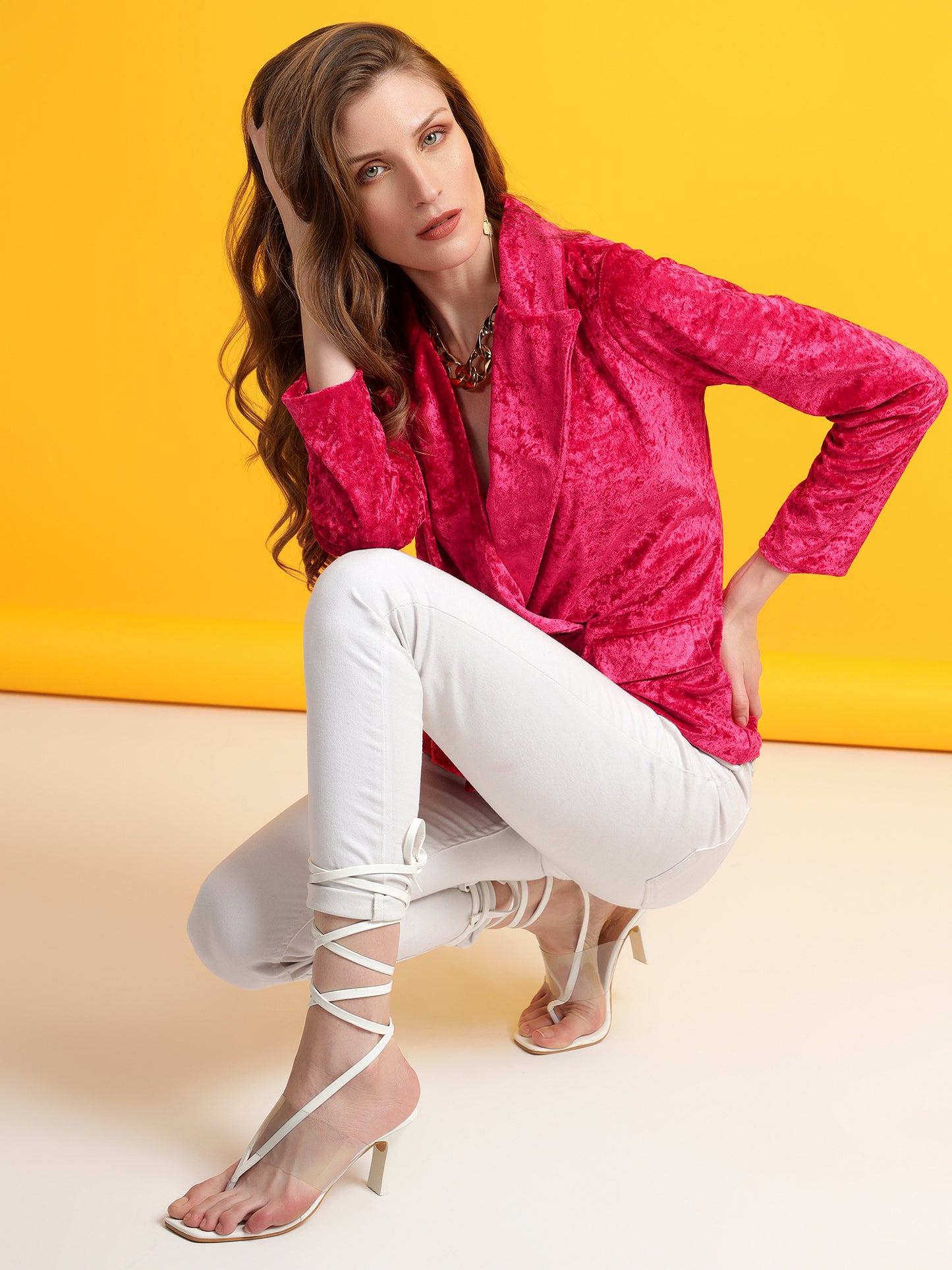 Golden Kite Black Solid Women Double-Breasted Blazer