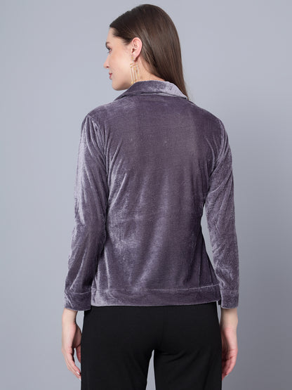 Golden Kite Black Solid Women V-Neck Collared Top