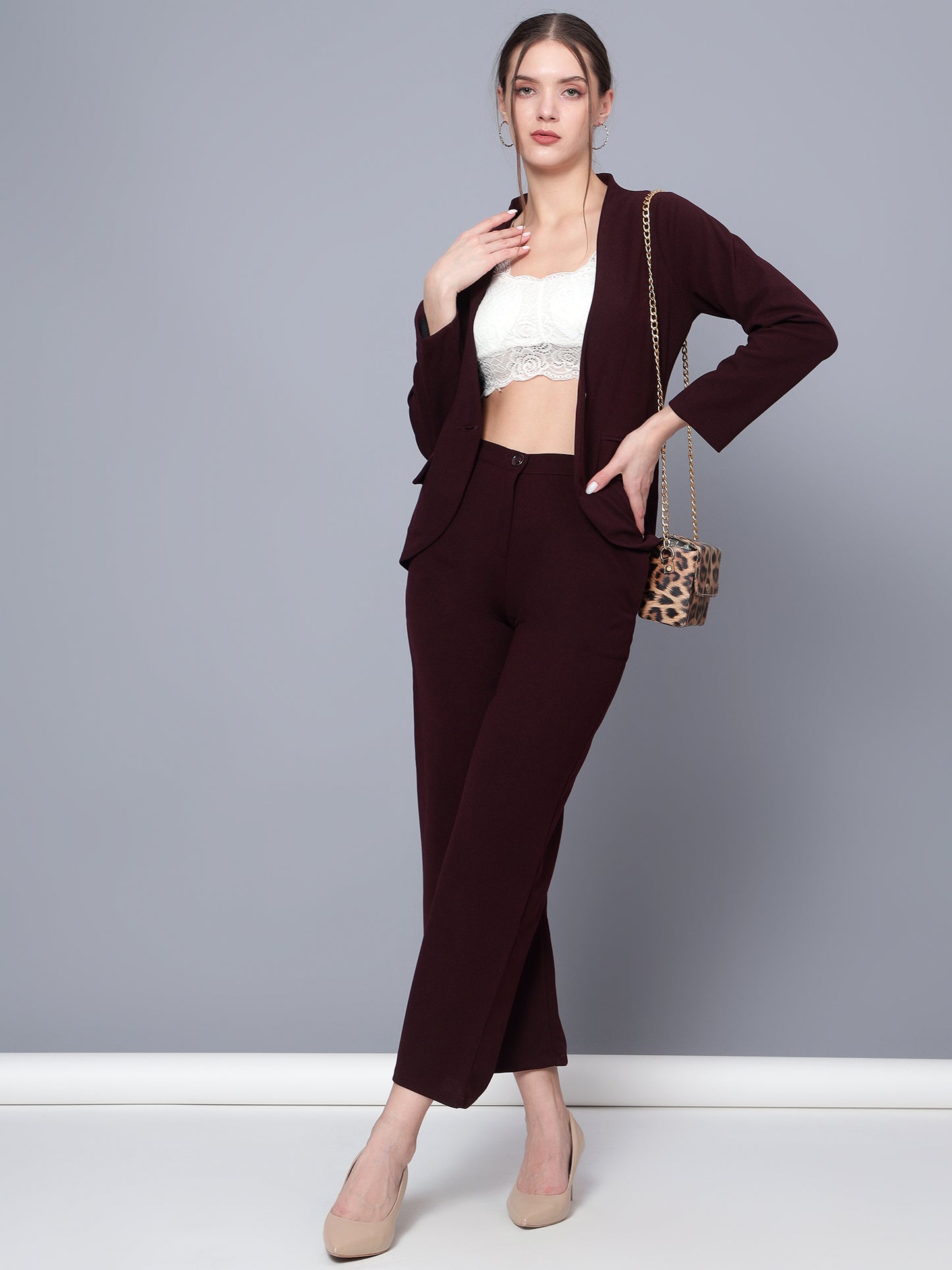 Golden Kite Women Black Solid Single-Breasted 2-Piece Suit