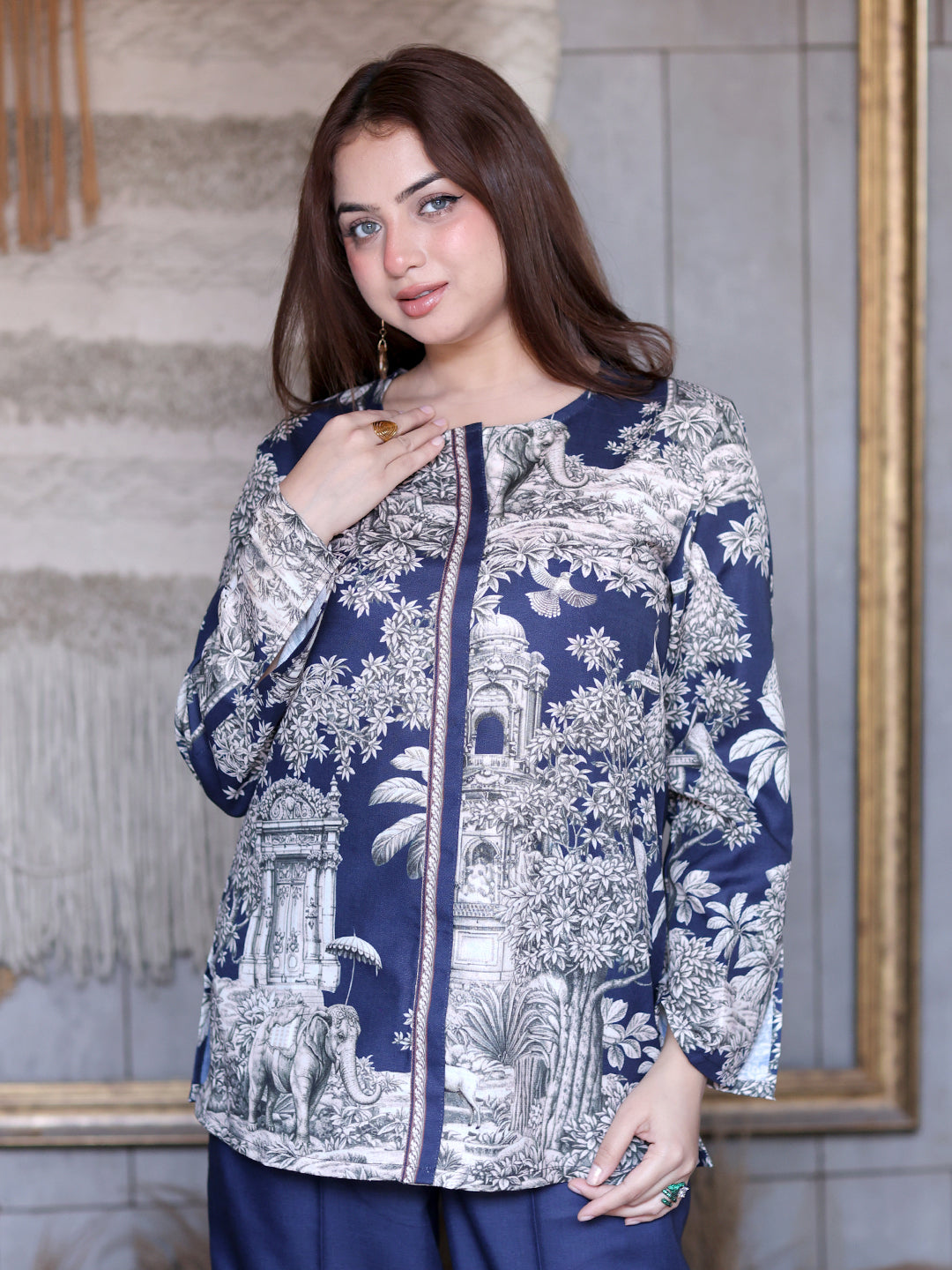 Golden Kite Women Safari Print Co-Ord Set