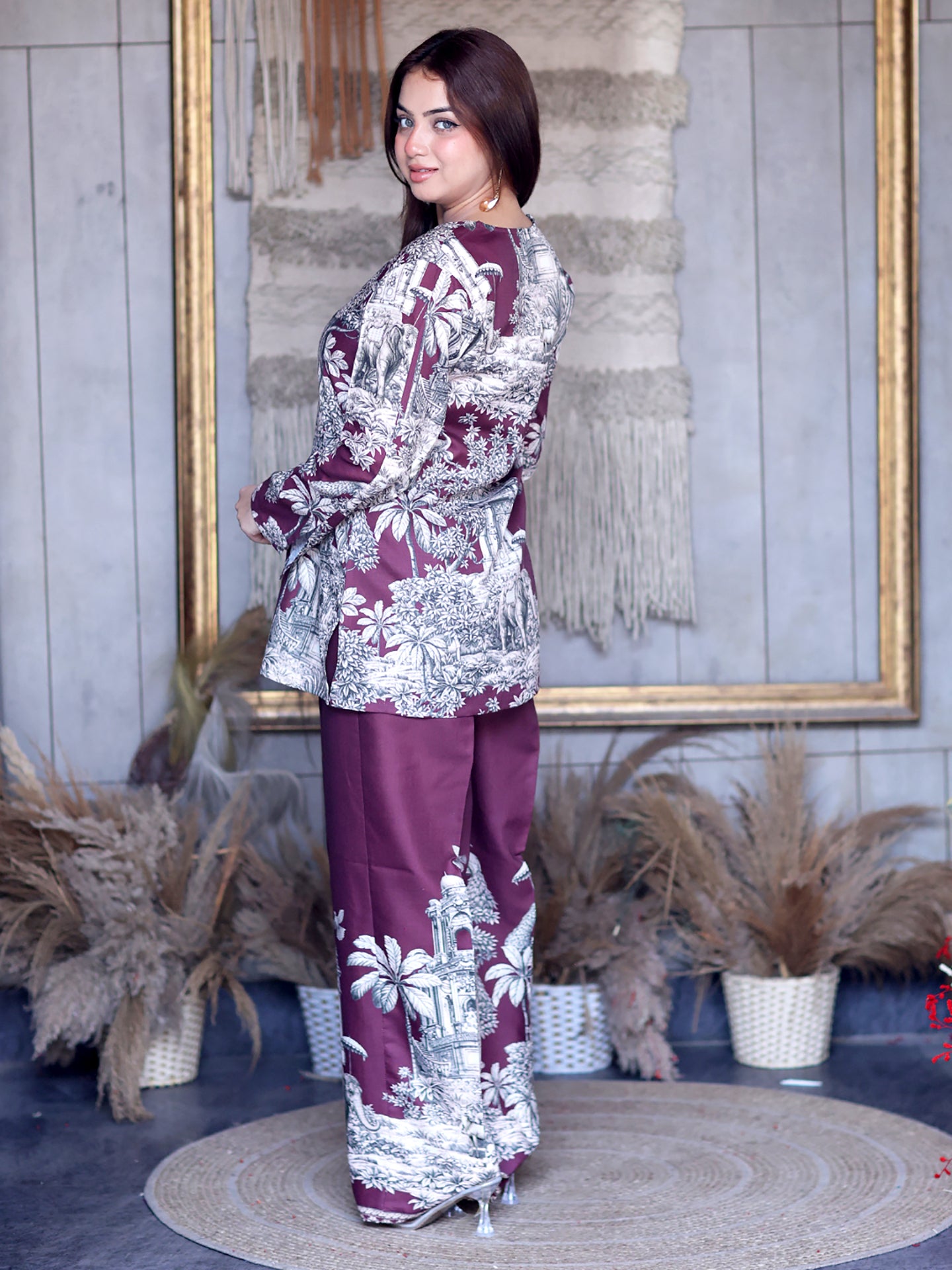 Golden Kite Women Safari Print Co-Ord Set