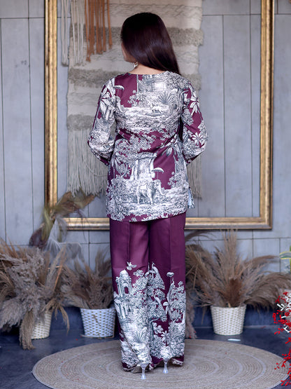 Golden Kite Women Safari Print Co-Ord Set