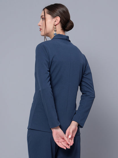 Golden Kite Black
Women Solid Regular Fit Single Breasted Shawl Collar Blazer