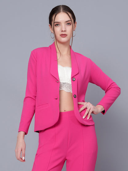 Golden Kite Black
Women Solid Regular Fit Single Breasted Shawl Collar Blazer