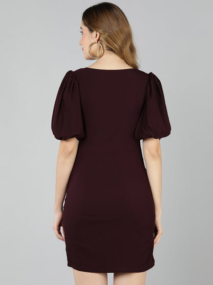 Golden Kite front rouching ,cut out midi dress