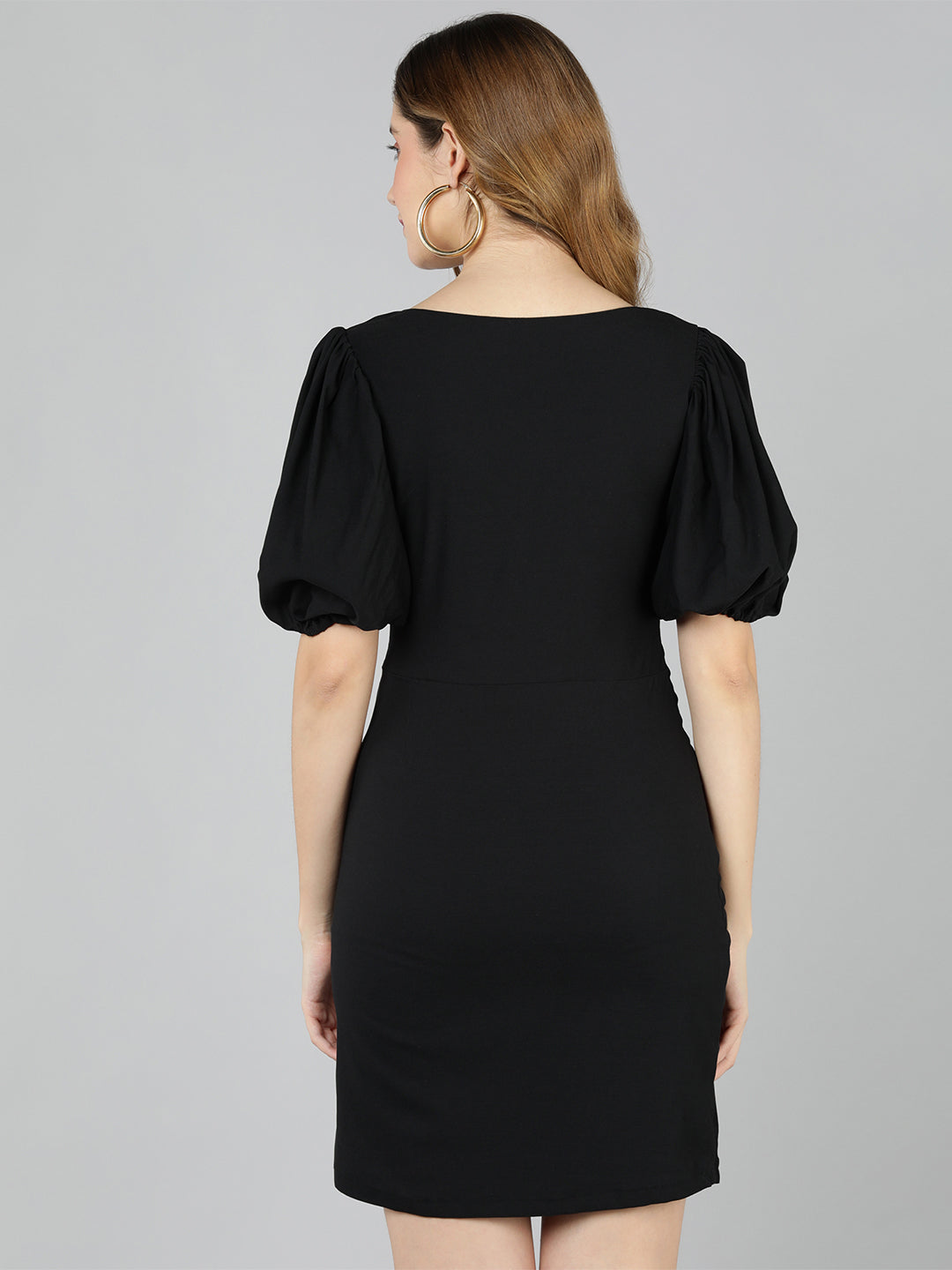 Golden Kite front rouching ,cut out midi dress