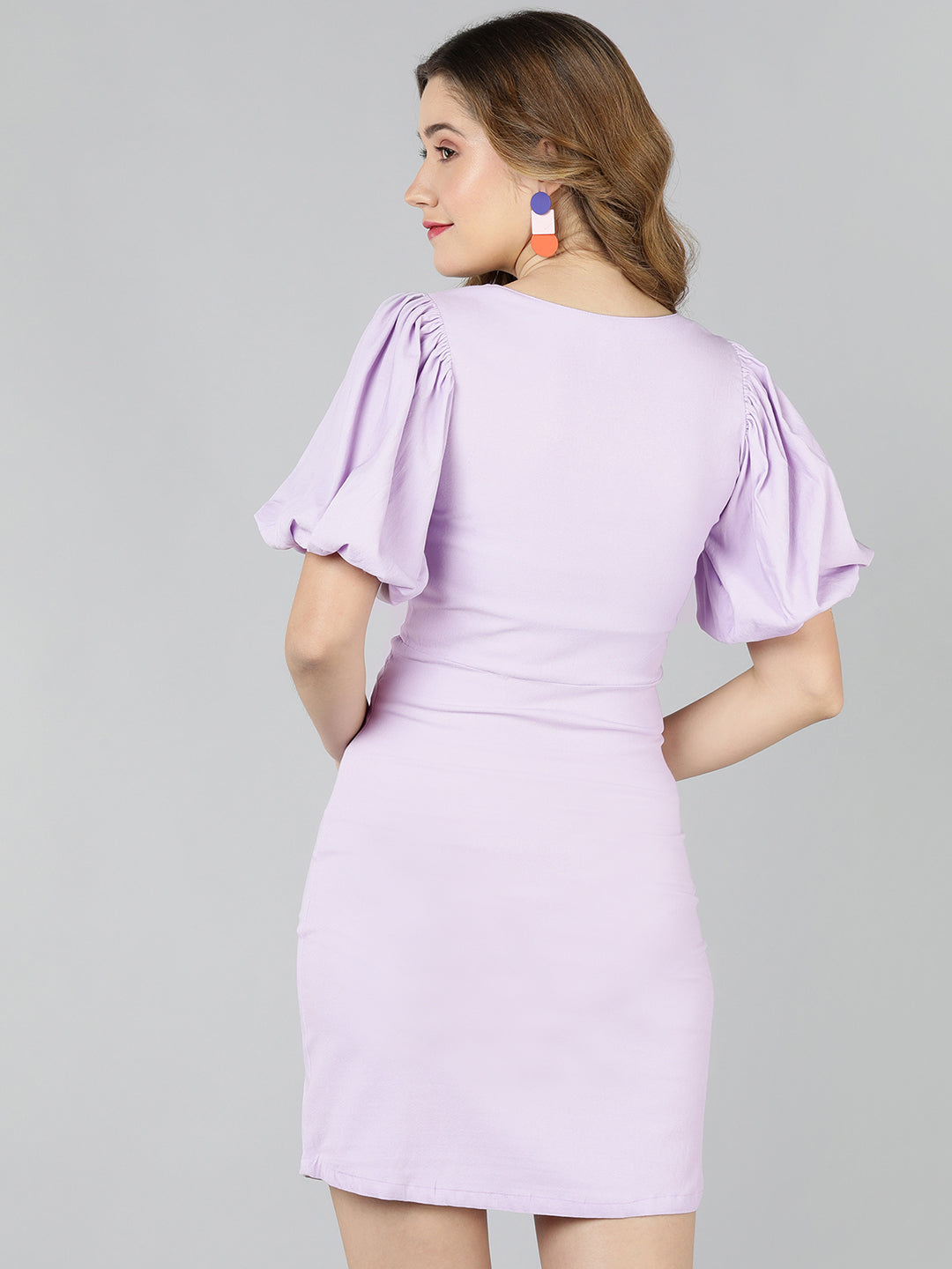 Golden Kite front rouching ,cut out midi dress