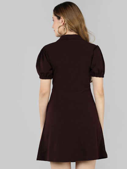 Golden Kite knotch collar wrap dress