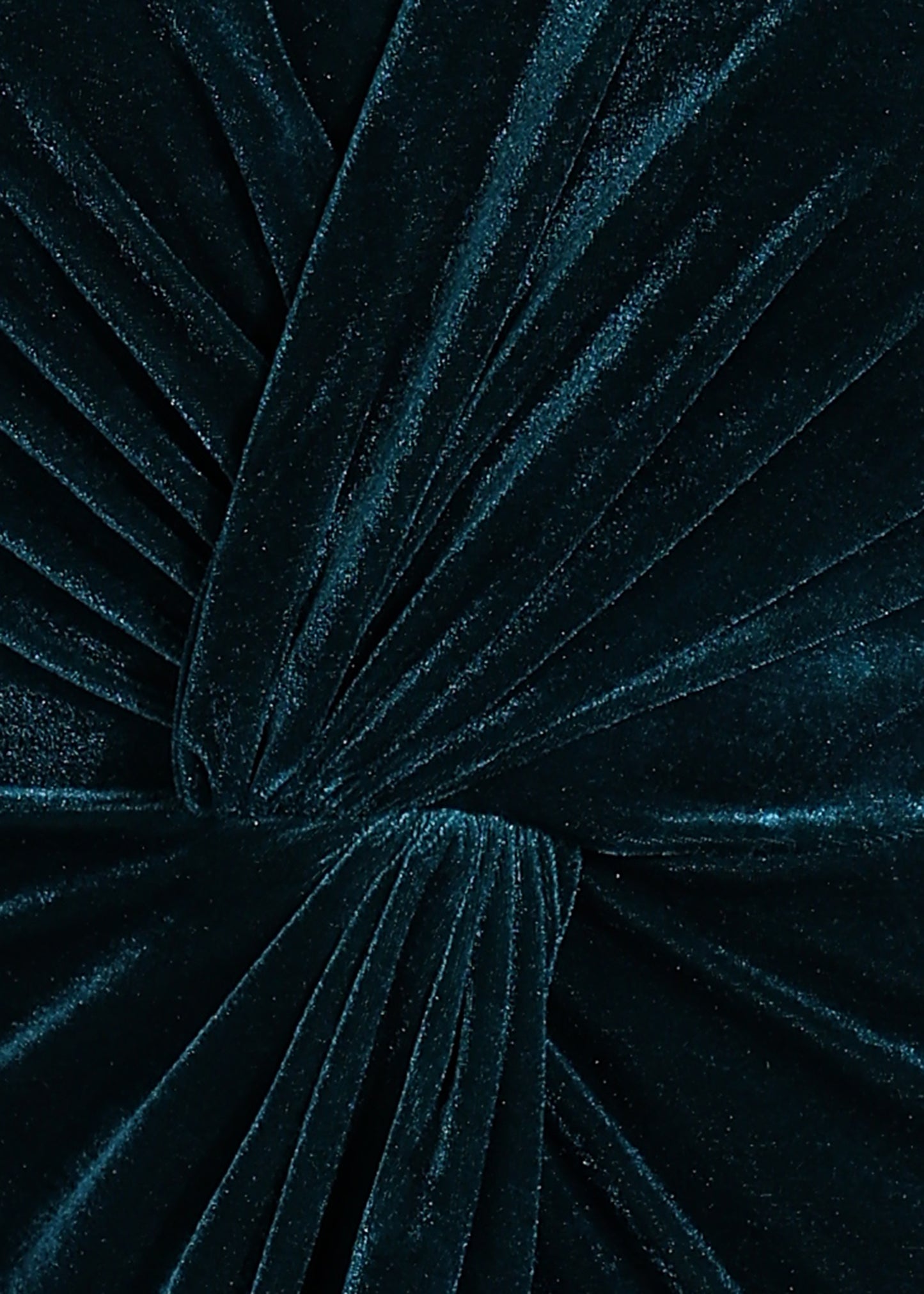 Golden Kite Twisted Knot Front Open Velvet Maxi Dress