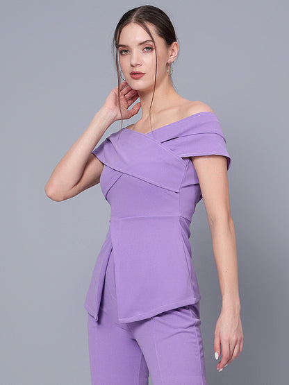 Golden Kite Black Women Solid Stylish Off Shoulder Top