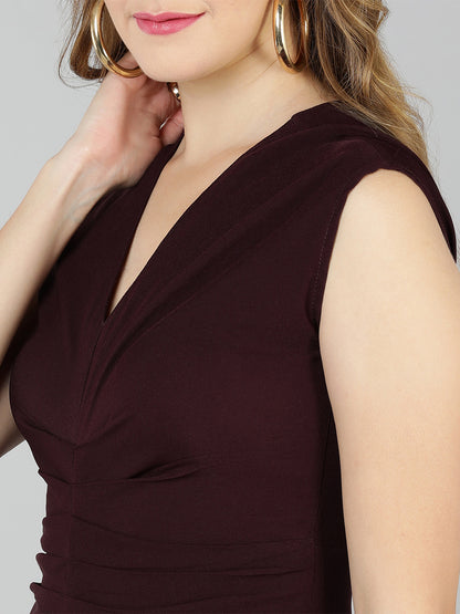 Golden Kite V-neck drape dress