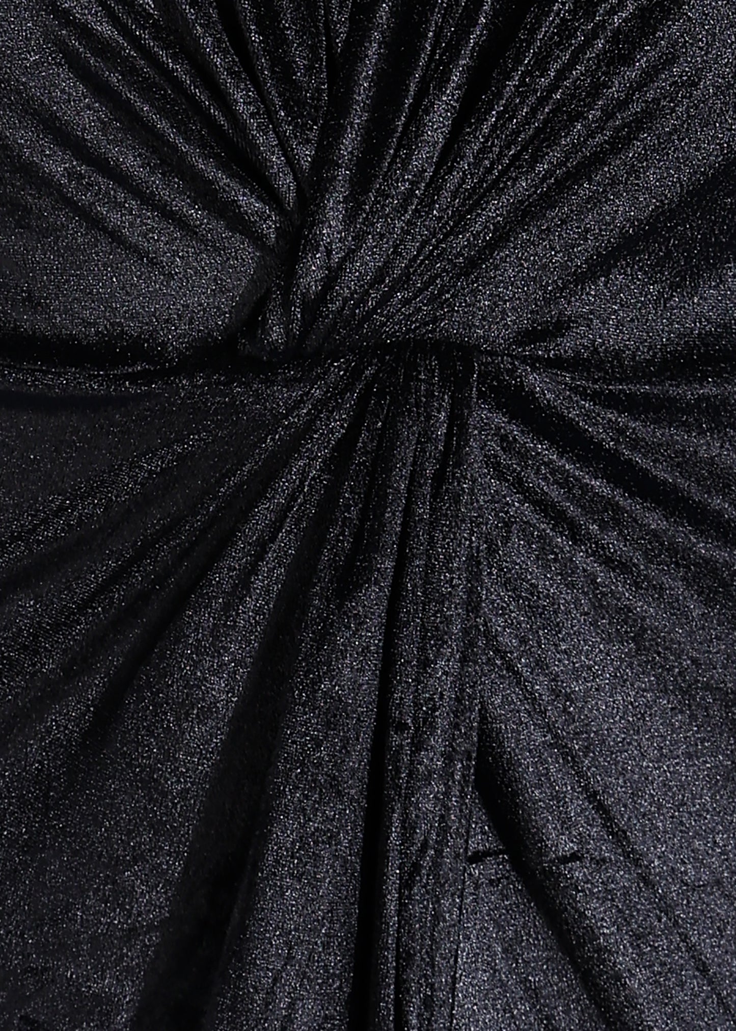 Golden Kite Twisted Knot Front Open Velvet Maxi Dress