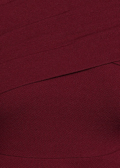 Golden Kite Women's Stretchable Polyester Off Shoulder Neck Wrap Midi Dress