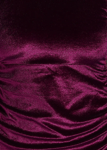 Golden Kite Black Front Gather Fitted Draped Dress