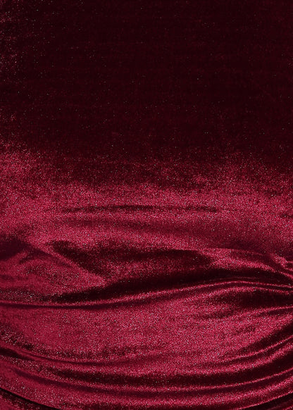 Golden Kite Black Front Gather Fitted Back Knot Detail Dress