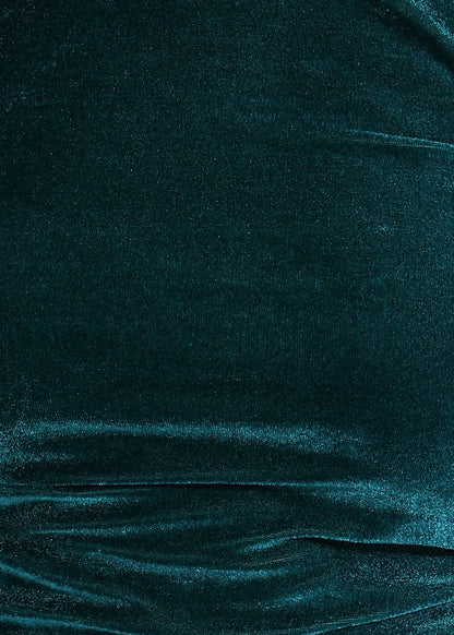 Golden Kite Black Front Gather Fitted Back Knot Detail Dress