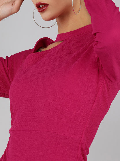 Golden Kite cut-out side slit midi dress