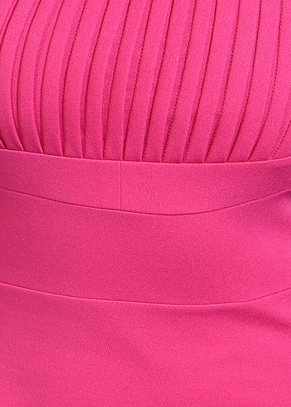 Golden Kite Front Pleated Style Fit and Flare Mini Dress