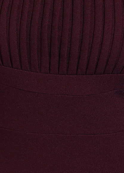 Golden Kite Front Pleated Style Fit and Flare Mini Dress