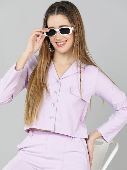 Golden Kite Women Solid Green Knotch Collar  Top,Has a front Button detail