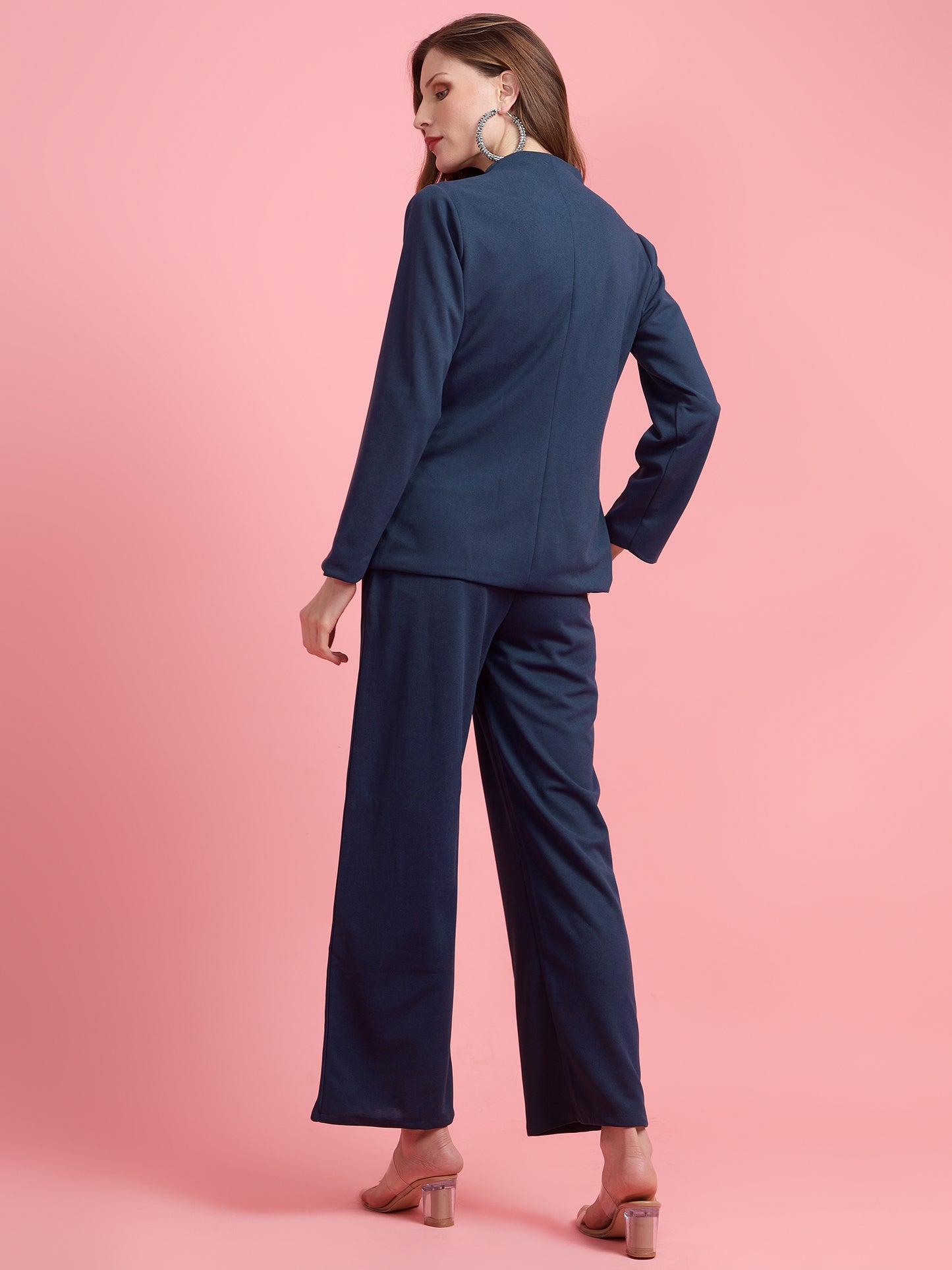 Golden Kite Women Black Solid Single-Breasted 2-Piece Suit