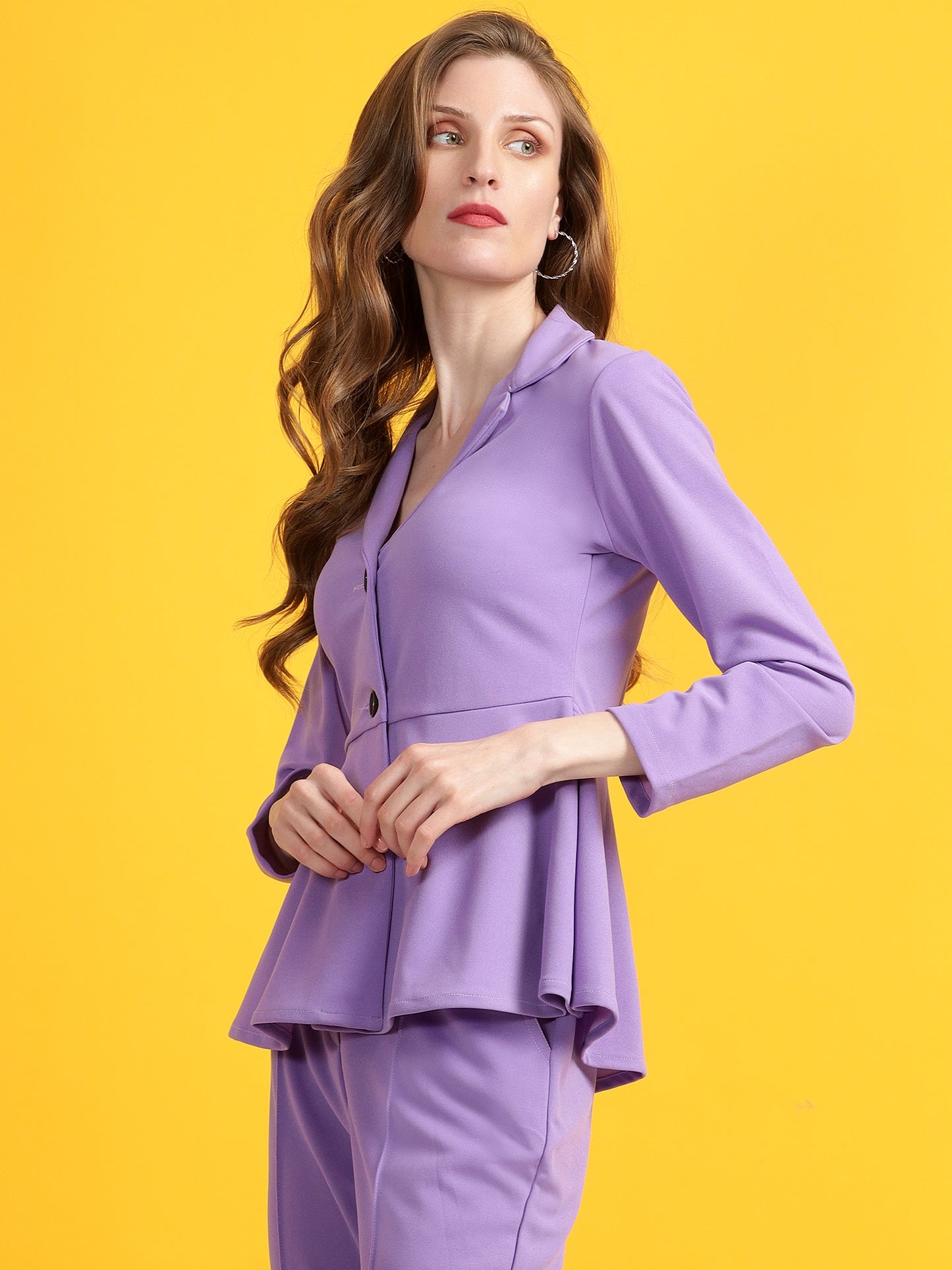 Golden Kite Black Women Solid A-Line Top ,Button Closure Detail