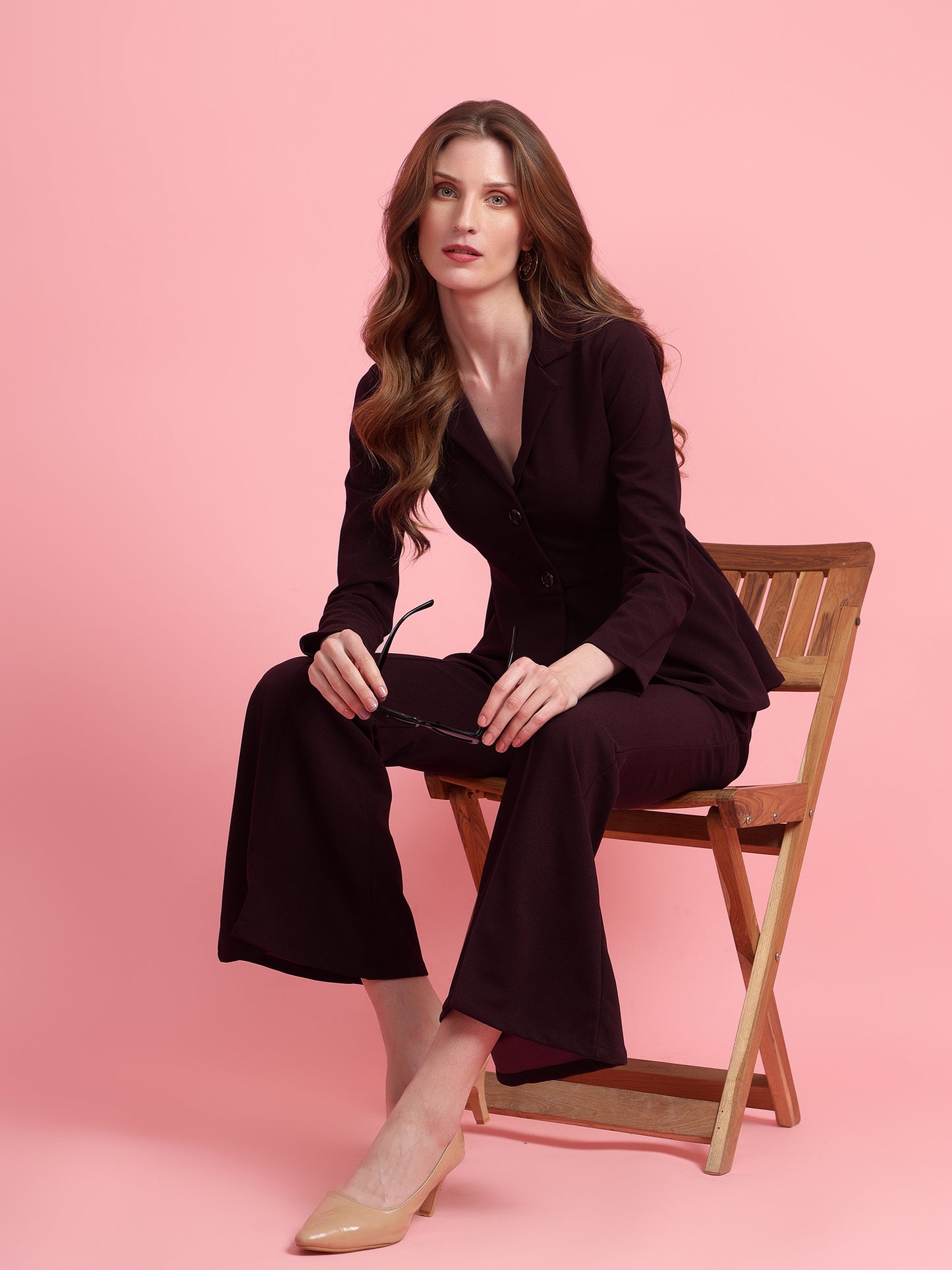 Golden Kite Black Women Solid A-Line Top ,Button Closure Detail