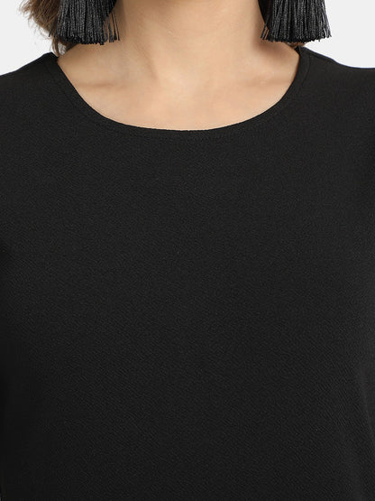 Golden Kite Round-Neck Bodycon Midi Dress